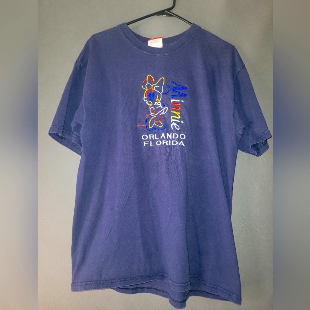 Disney Orlando Florida Mini navy blue  Tshirt Youth L